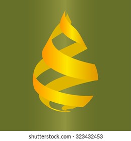 Abstract vector sign oil drop. Template for logotype.