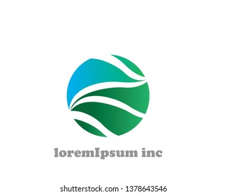 Abstract vector sign in sphere shape. Logotype for Business, Technology, Corporation, - Vector
