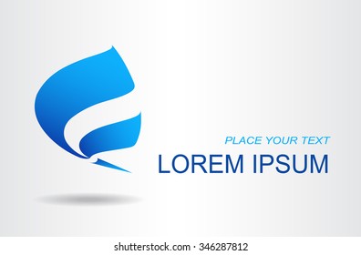 Abstract vector sign. Template for logotype.