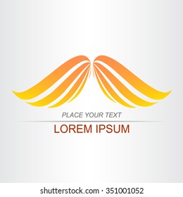 Abstract vector sign. Template for logotype.