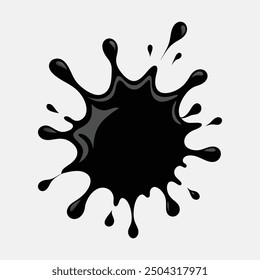 Abstractas diseño de salpicaduras de silueta de Vector