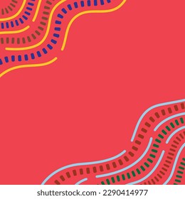 Abstract vector simple tribal ethnic background