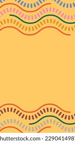 Abstract vector simple tribal ethnic background