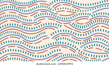 Abstrakte Vektorgrafik, einfache Stammes, ethnischer Hintergrund