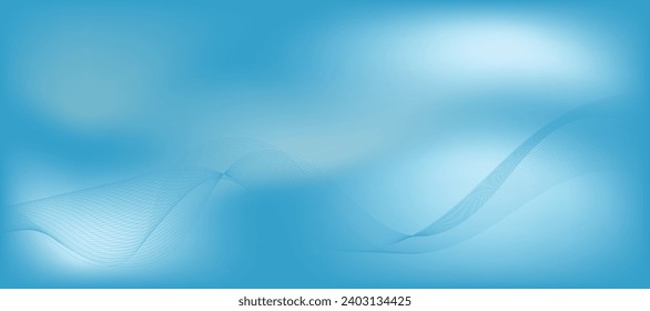 Abstract vector sky white teal blue background. Winter banner