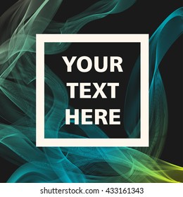Abstract vector smoke background modern design
