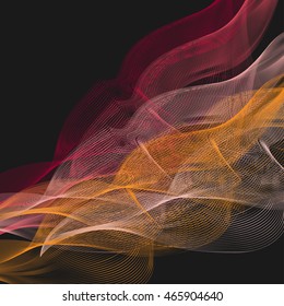 Abstract vector smoke background modern design