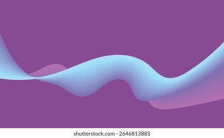 Abstract vector of smooth, intertwining waves forming a dynamic, flowing shape. Ideal for backgrounds, modern design, and conceptual visual compositions.

