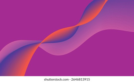 Abstract vector of smooth, intertwining waves forming a dynamic, flowing shape. Ideal for backgrounds, modern design, and conceptual visual compositions.

