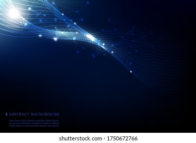 abstract vector smooth line.technology nobody concept.