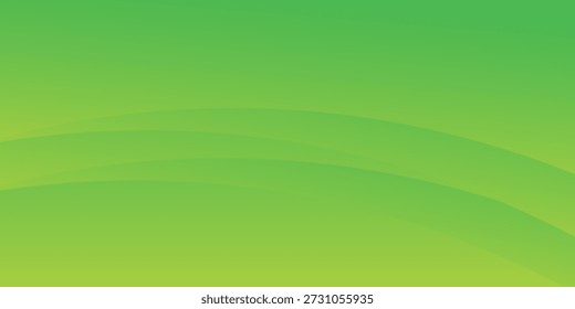 Vector de Plantilla de diseño de fondo ondulado verde natural liso de Vector Abstractas, fondo de degradado de malla verde borrosa con Espacio para texto para texto, decoración abstracta