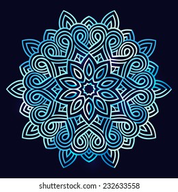 abstract vector snowflake background