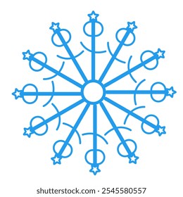 Abstract vector snowflake
New year, christmas, snowflake icon, winter, weather