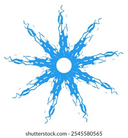 Copo de nieve de Vector Abstractas
Año Nuevo, Navidad, Icono de copo de nieve, Invierno, Clima