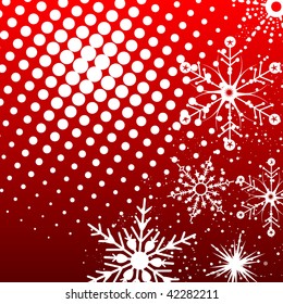 Abstract Vector Snowflake Texture for Christmas
