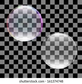 Abstract vector of a soap bubble