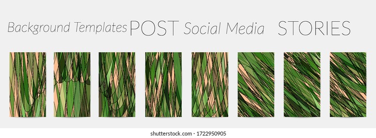 Abstract vector social media backdrop border with multicolored wire frame  geometric shapes. Futuristic design. 3D science model digital technology concept. Retro colored art.