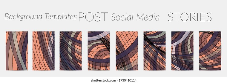 Abstract vector social media backdrop border with multicolored wire frame  geometric shapes. Futuristic design. 3D science model digital technology concept. Retro colored art.