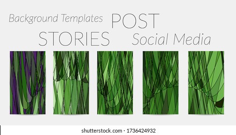 Resumen de vectores de medios sociales borde de fondo con formas geométricas de marco de alambre multicolor. Plantilla de historias futuristas. Concepto de tecnología digital de modelo de ciencia 3D. Arte de color retro.