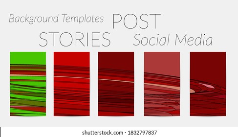 Abstract vector social media backdrop border with multicolored wire frame  geometric shapes. Futuristic stories template. 3D science model digital technology concept. Retro colored art.
