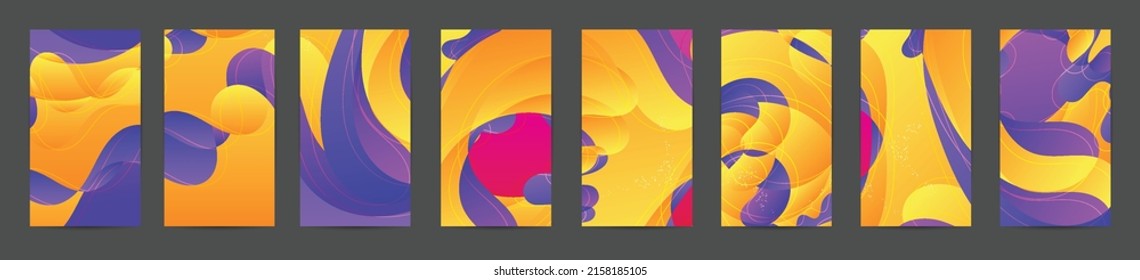 Abstract vector social media backdrop border with multicolored wire frame  geometric shapes. Futuristic design. 3D science model digital technology concept. Retro colored art.