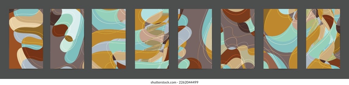 Abstract vector social media backdrop border with multicolored wire frame  geometric shapes. Futuristic design. 3D science model digital technology concept. Retro colored art.