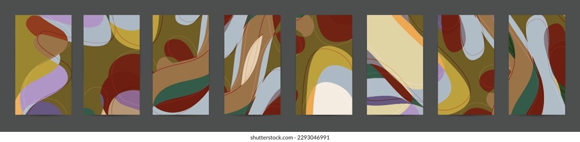 Abstract vector social media backdrop border with multicolored wire frame  geometric shapes. Futuristic design. 3D science model digital technology concept. Retro colored art.