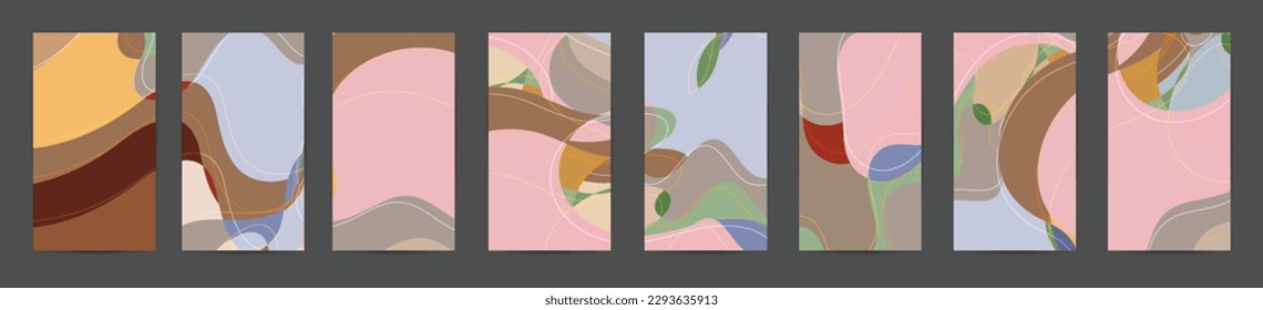 Abstract vector social media backdrop border with multicolored wire frame  geometric shapes. Futuristic design. 3D science model digital technology concept. Retro colored art.