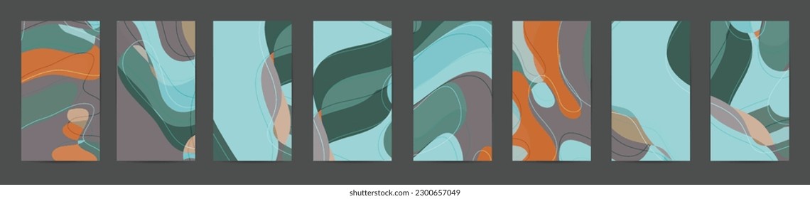 Abstract vector social media backdrop border with multicolored wire frame  geometric shapes. Futuristic design. 3D science model digital technology concept. Retro colored art.