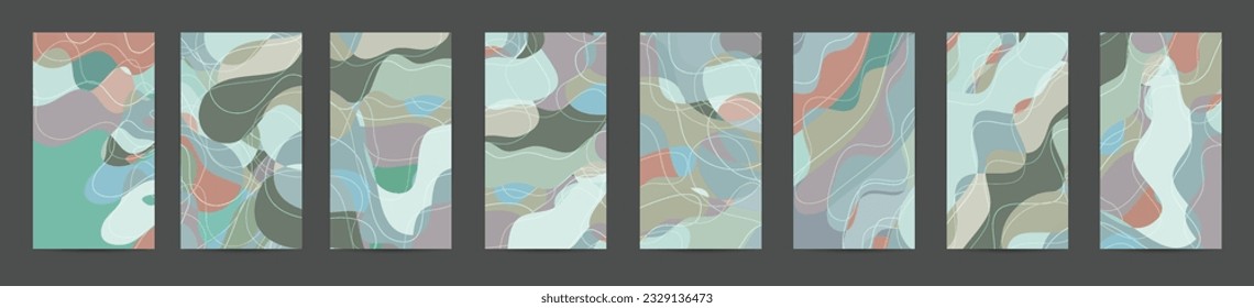 Abstract vector social media backdrop border with multicolored wire frame  geometric shapes. Futuristic design. 3D science model digital technology concept. Retro colored art.
