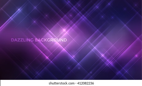 Abstract vector sparkle background design. Dazzling colorful background template.