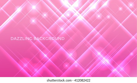 Abstract vector sparkle background design. Dazzling colorful background template.