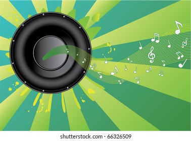 abstract vector speaker notes