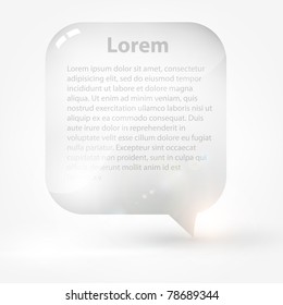 Abstract vector speech bubble for design