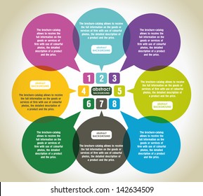 Abstract vector speech bubble. Modern Design Infographic Banner