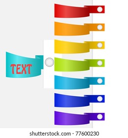 Abstract vector speech bubble for text.