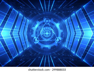 abstract vector speed future technology background illustration