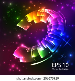 Abstract vector spherel background. EPS 10. 