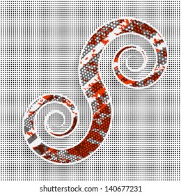 abstract vector spiral