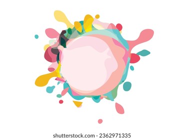 abstract vector splash and liquid gradient colourful geometric modern background. illustration vector design background