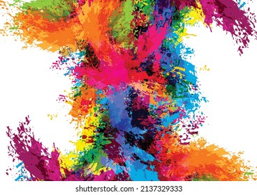 Abstract vector splash and paint color background . Paint splash color. Vector illustration design background.