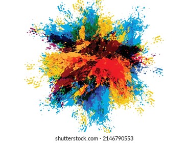 Abstract vector splash and paint color background . Paint splash color. Vector illustration design background.