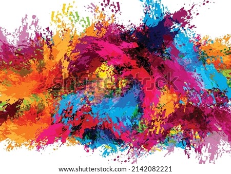 Abstract vector splash and paint color background . Paint splash color. Vector illustration design background.