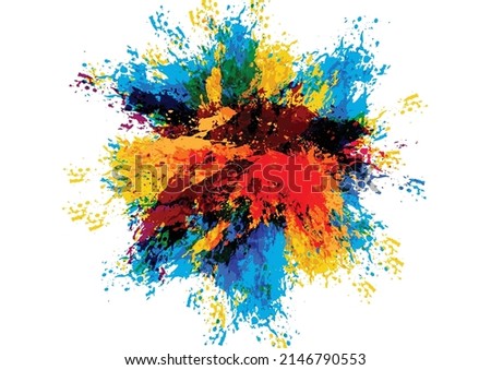 Abstract vector splash and paint color background . Paint splash color. Vector illustration design background.