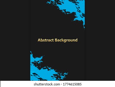 color abstracto vectorial platter azul sobre fondo de diseño de color negro. diseño vectorial de ilustración