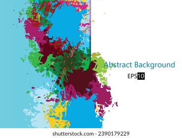 Abstract vector splatter color background modern design. illustration vector design.