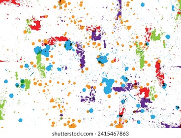 Abstract vector splatter color background design. vector paint color design. illustration vector design.
