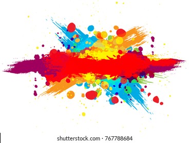 abstract vector splatter color background. illustration vector design