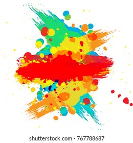 abstract vector splatter color background. illustration vector design