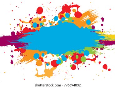 abstract vector splatter color background. illustration vector design